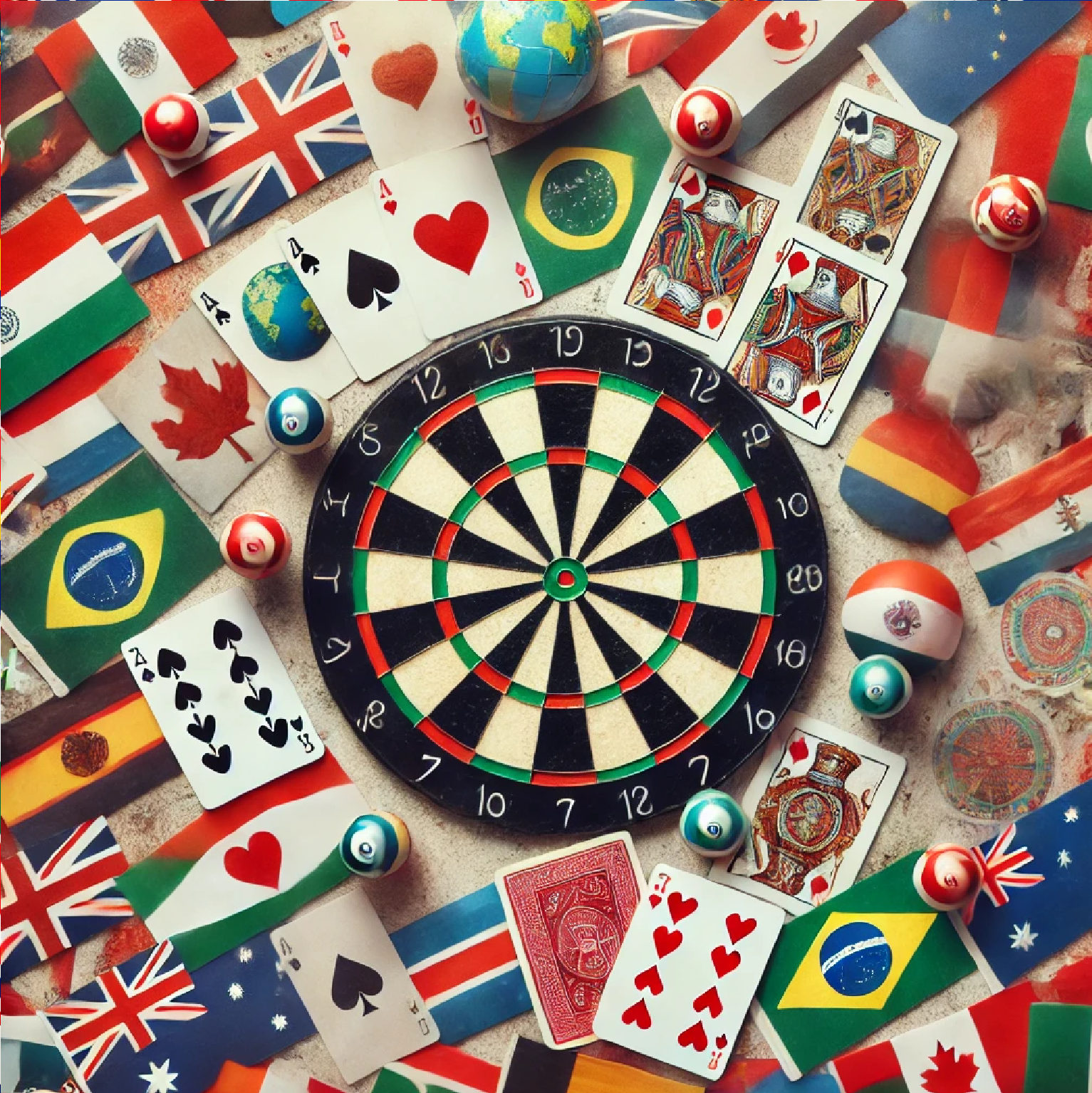 A montage featuring various national flags, legal documents, and online casino interfaces, symbolizing the global impact of online gambling regulation