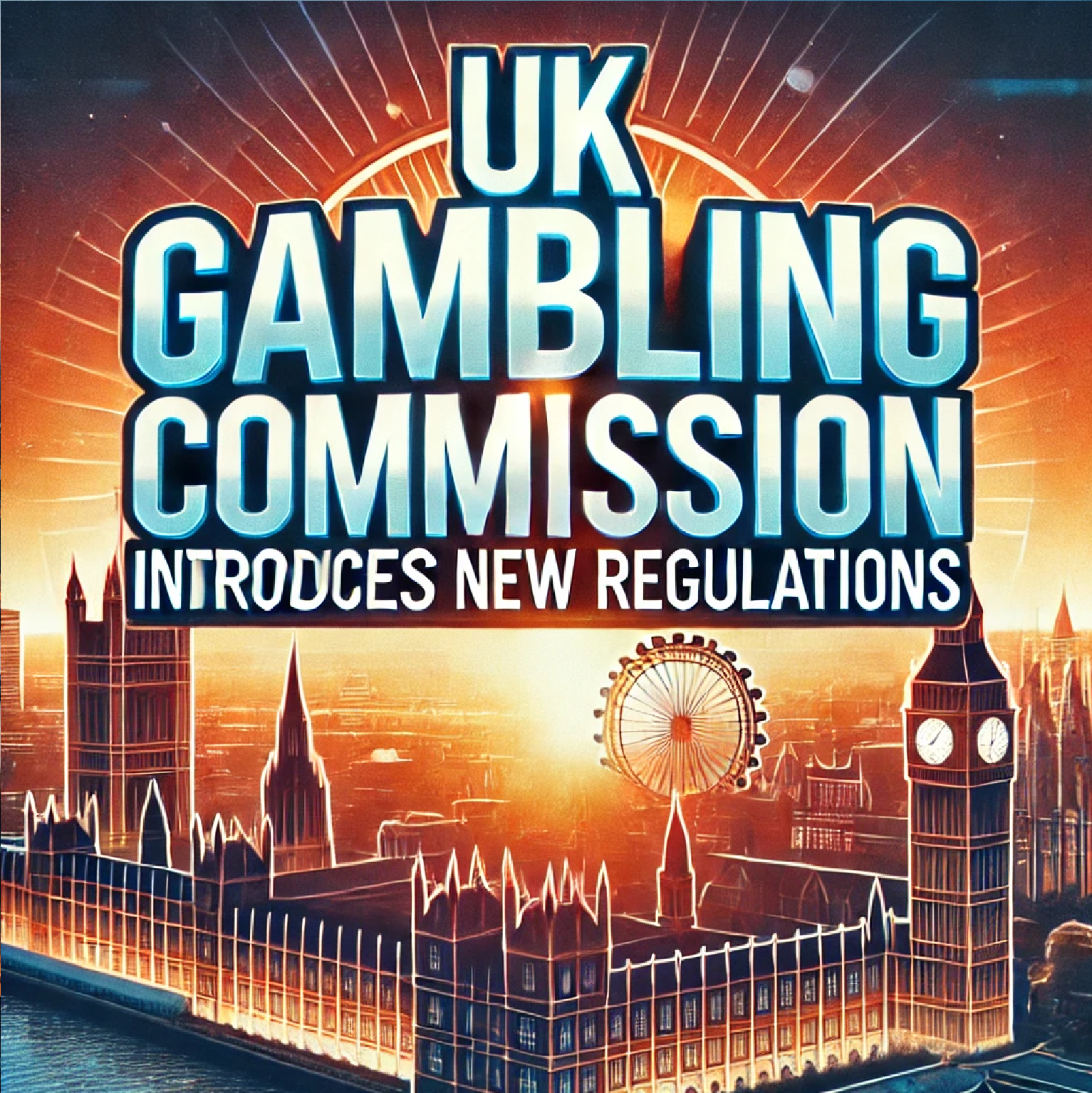 UK Gambling Commission logo with a backdrop of London skyline