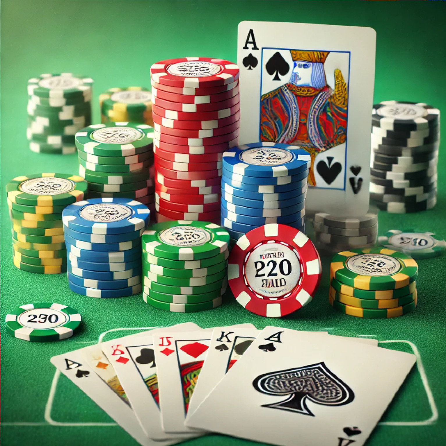 Assorted casino chips and cards symbolizing fresh bonus promotions in online casinos